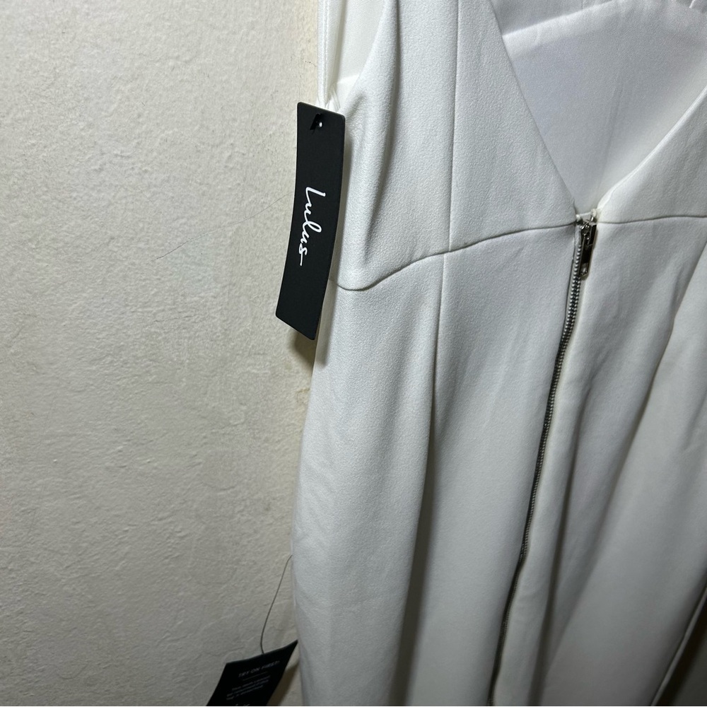 Lulu’s All In Favor White Midi Dress Size Small NWT - Picture 7 of 9